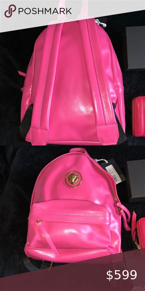 versus versace pink backpack|versace clothing store.